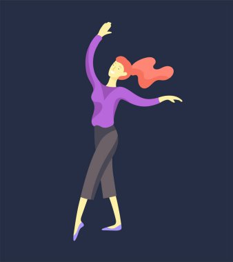 İnsanlar kendi hobilerini zevk. Vektör karakter. Renkli düz