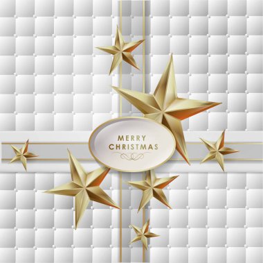 Altın vektör çizim ile zarif Noel arka plan