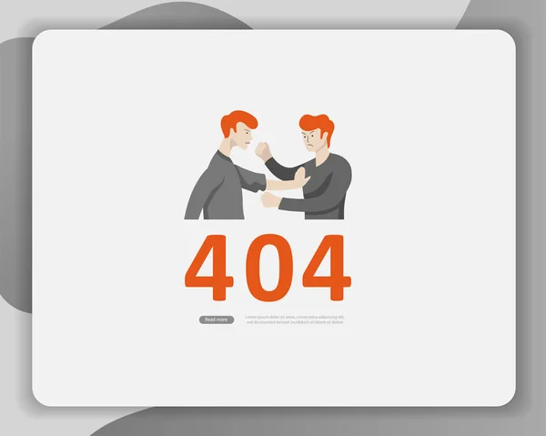 Landing page templates Error page illustration with People characters. Page not found. Vector concept illustration for 404 error with Funny cartoon — Stock Vector