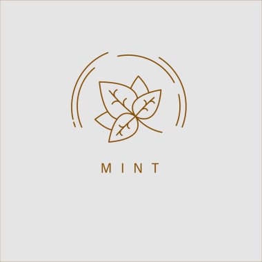 Vektör simgesi ve baharat ve otlar için logo