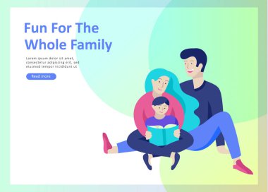 Açılış sayfa şablonları mutlu aile, anne baba için seyahat ve psikoterapi, Aile Sağlık, mal eğlence ve bunların alt öğeleri. Anne kızı ve oğlu ile eğlenin
