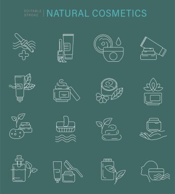 Vektör simgesi ve doğal kozmetik ve bakım için logo kuru cilt