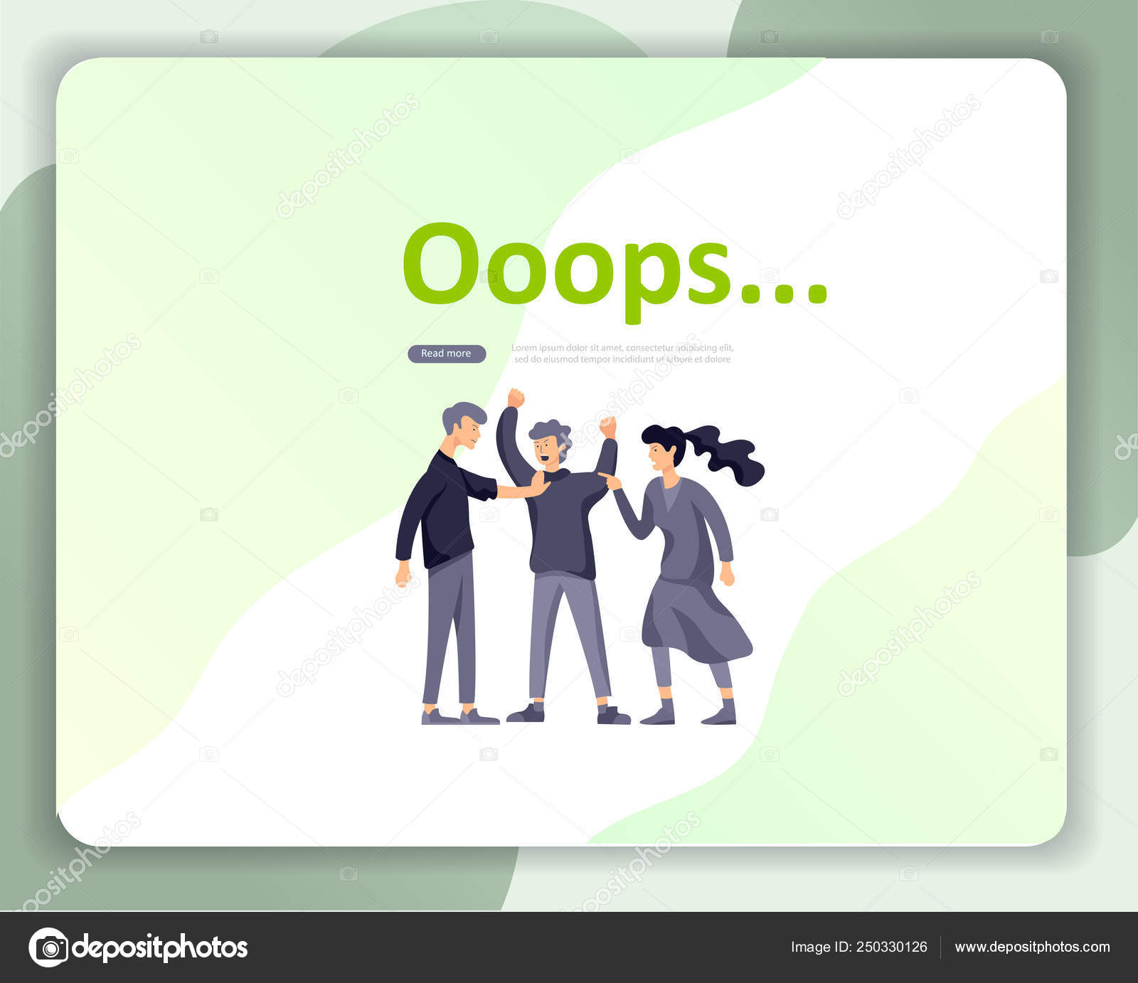 Landing Page Templates Error Page Illustration With People Characters Page Not Found Vector Concept Illustration For 404 Error With Funny Cartoon Vector Image By C Merfin Vector Stock 250330126