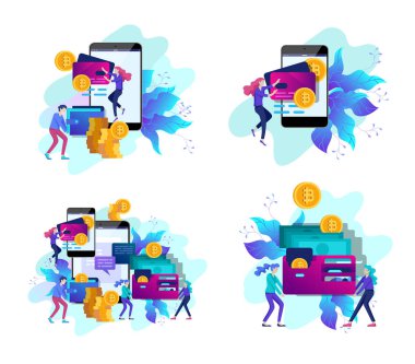 Kripto üzerinde çalışan insanlarla, analistler ve yöneticilerle kripto para ve Blockchain bileşimi