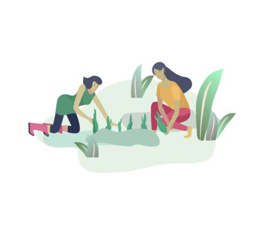 Hasat ve bahçe insanlar tarım ve bahçe işi yapıyor, çilek almak, soğan kaldırmak, sulama, ekim, yetiştirme ve nakli filiz, kutu ya da olgun sebze yatıyordu. Hasat kırpma