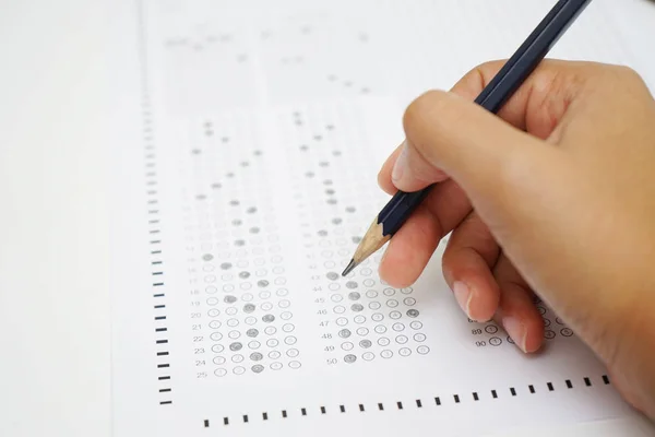 Formulário Teste Com Lápis — Fotografia de Stock