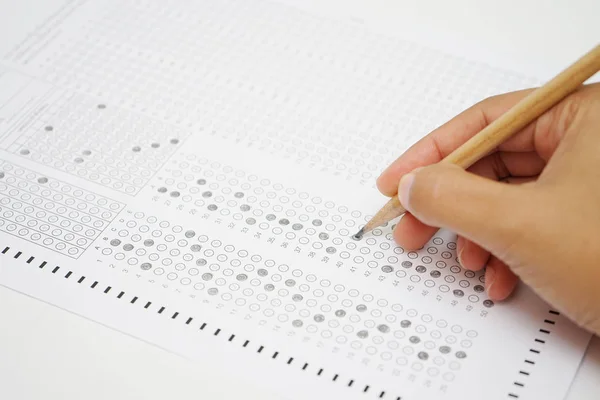 Formulaire Test Avec Crayon Images De Stock Libres De Droits