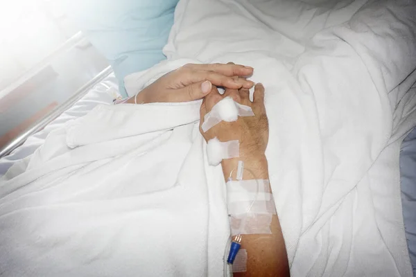 Patient Mit Schlagfertigkeit Krankenhaus — Stockfoto