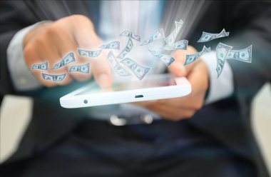 tablet.business kavramı dışarı uçan dolar