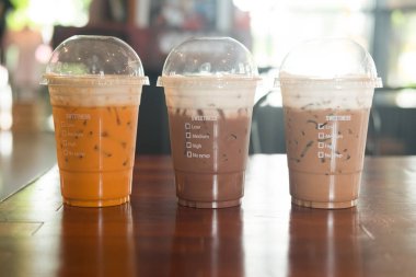 Farklı içki almak uzakta Kupası (çikolata, Tay süt çay ve kahve)