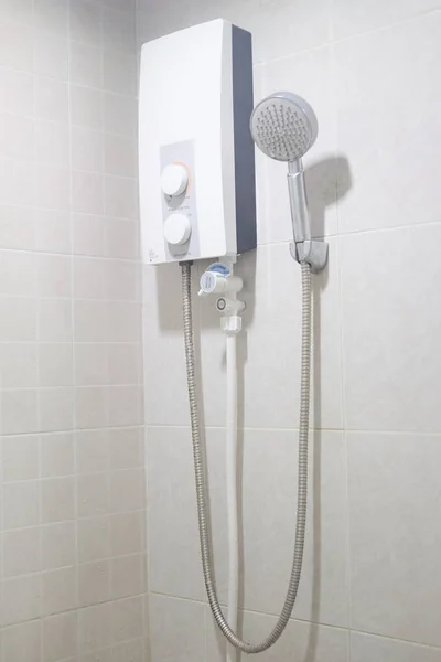 Water heater and showwer sanitary ware in the bathroom