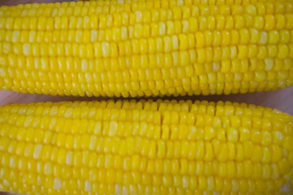 Yellow Background Corn Tasty Healthy Food — Stock Photo, Image