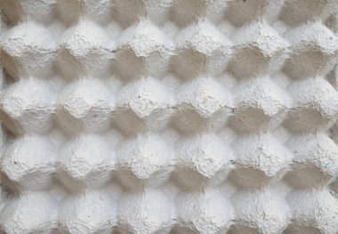 Karton yumurta kapsayıcısı, üstten görünüm yaptı