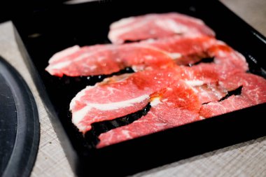Ham sığır eti Premium shabu ve yakiniku için