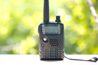 Portatif radyo istasyonlar, telsiz. Güvenlik kavramı