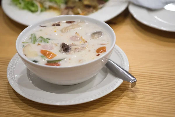 Thai food (Tom Kha Kai), Thai coconut milk soup with chicken