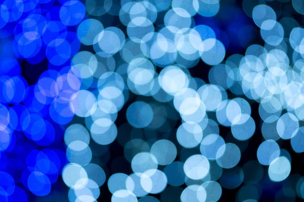 Defocused Abstract Blue Bokeh Dark Background Use Graphic Design — Stock Photo, Image