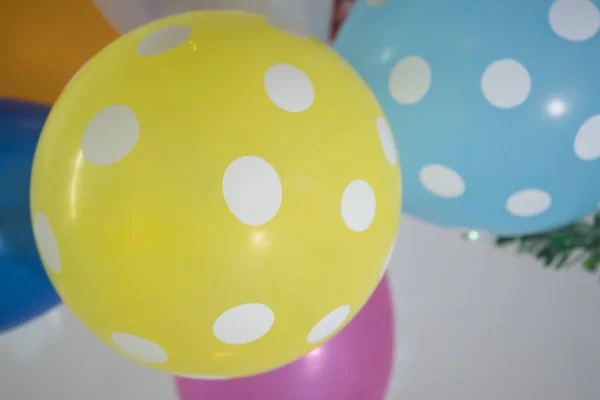 Bunte Luftballons Leuchtenden Farben Schaffen Eine Fröhliche Atmosphäre — Stockfoto