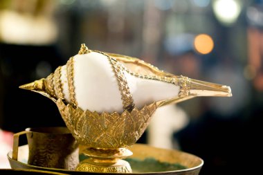 Kullanılmak üzere düğün töreni Tay altın deniz kabuğu