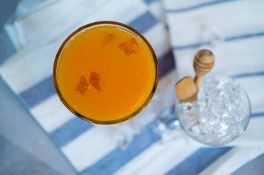 portakal suyu Üstten Görünüm 