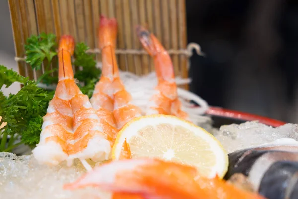 Set de creveți sashimi — Fotografie, imagine de stoc