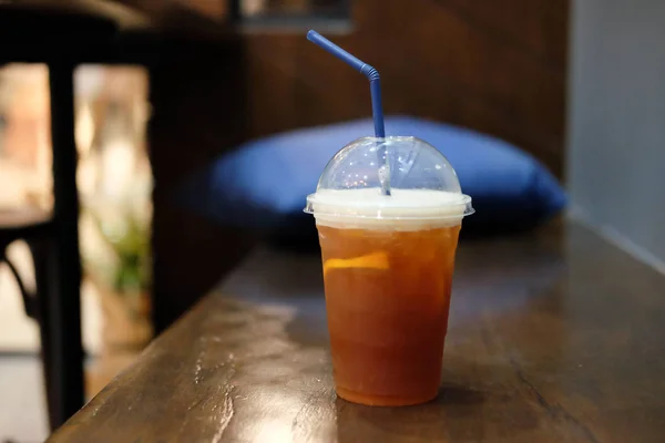 Orange juice and espresso shot — Stock Photo, Image