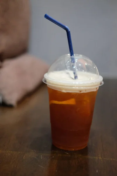 Naranja y café con hielo — Foto de Stock