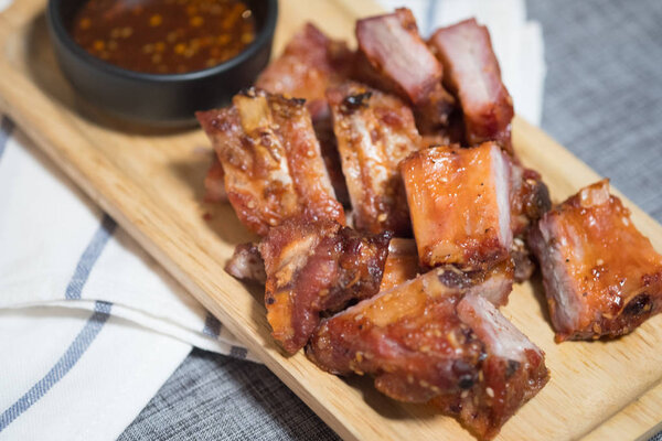 Fried pork rib or fried pork rib dish