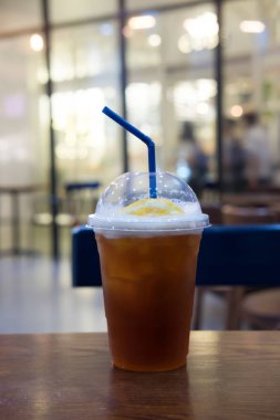 Portakal suyu ve espresso shot