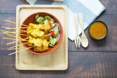 Fıstık soslu Pork Satay