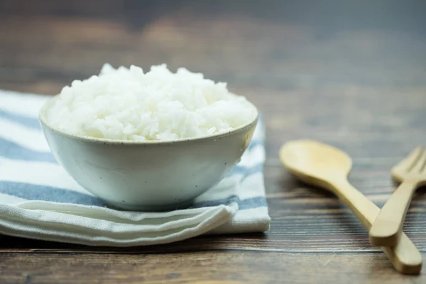 Melati nasi dalam mangkuk — Stok Foto