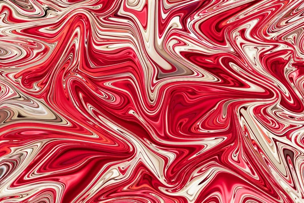 Modello astratto liquido con rosso — Foto Stock