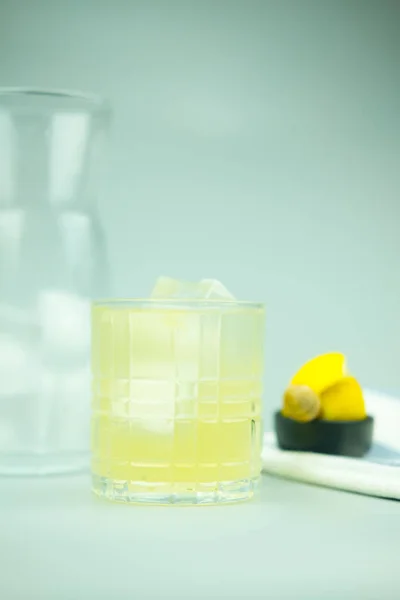 Fresh lemon iced soda — Stock Photo, Image