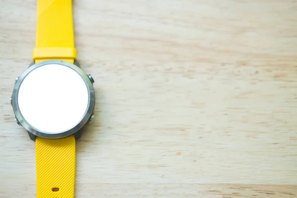 Modern smart watch with empty screen — Stock Photo, Image