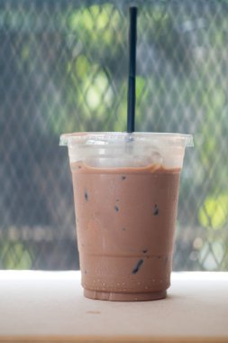 İçme saman ile buz kakao bardak 