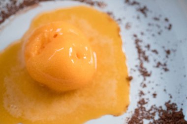 Dondurma kepçe Passion meyve tatlar