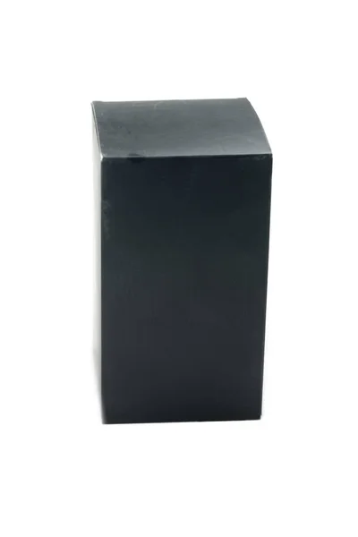 Fekete csomag doboz — Stock Fotó