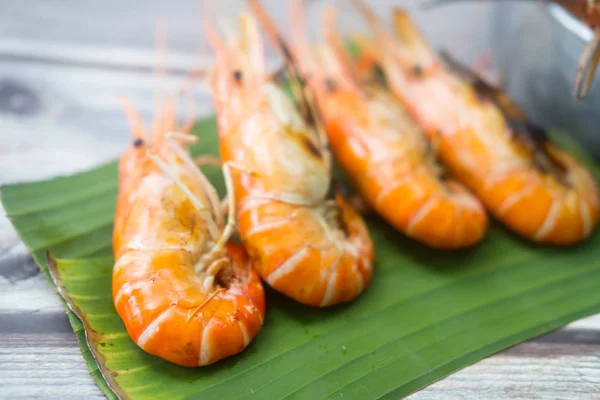 Grilled shrimp or grilled prawn or barbecued shrimp