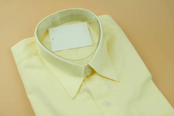 Men's yellow shirts folded