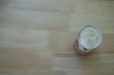 Sıcak veya buzlu içecek köpük süt dekorasyon.