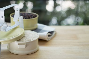 Tay yasemin pirinç ve Tay pirinç Tay tarzı gıda taşıyıcı