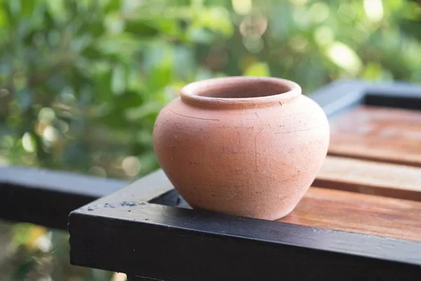 Pottery mini clay jug. Traditional craftsmanship Stock Picture