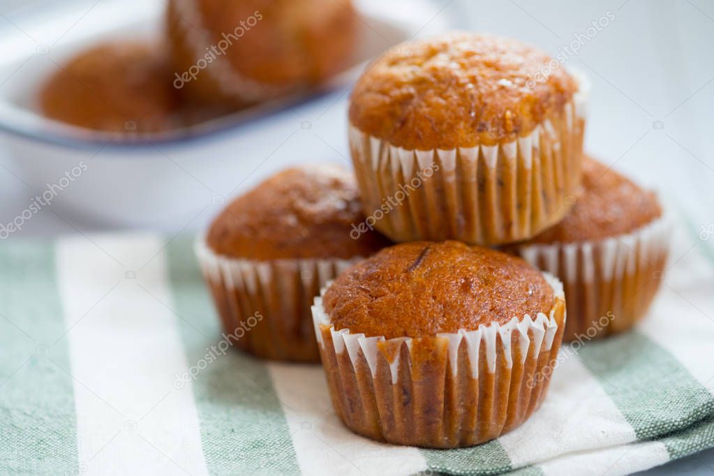 Muffins banana cupcake