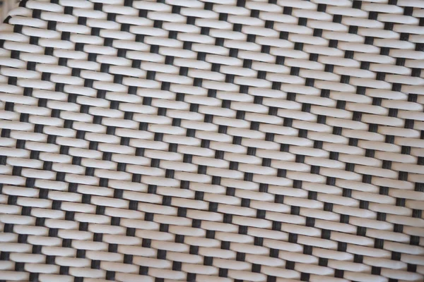 Nahaufnahme Oberfläche weißes Muster am Holzwebtisch — Stockfoto