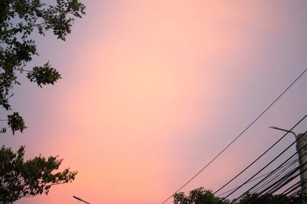 Beautiful Sunset Sky Amazing Colorful Clouds Deep Blue Take Photo — Stock Photo, Image