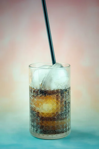 Soft Drink Ice Soft Drinks Summer Heat — Stock Photo, Image