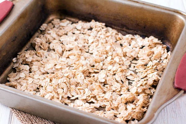 Granola Form Baking Table — Stock Photo, Image