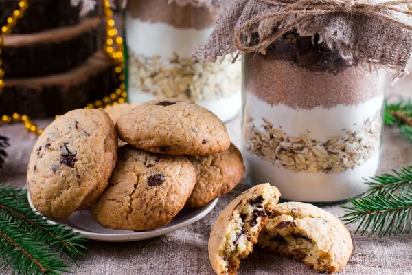 Soubory cookie mix v jar — Stock fotografie
