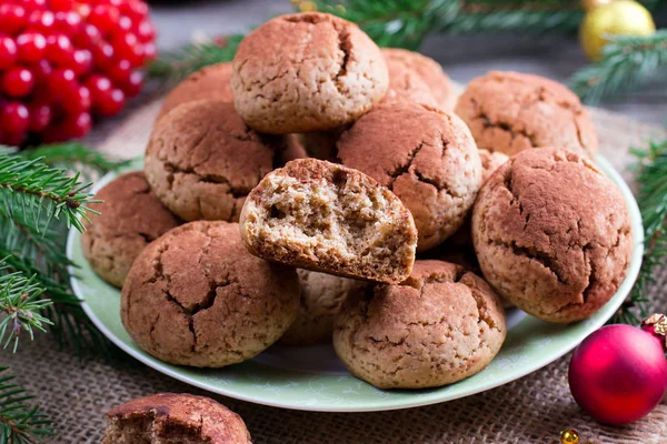 Čokoládové Cookies Soubor Cookie Trhlinami Vánoční Čokoládové Cukroví Čokoládové Sušenky — Stock fotografie