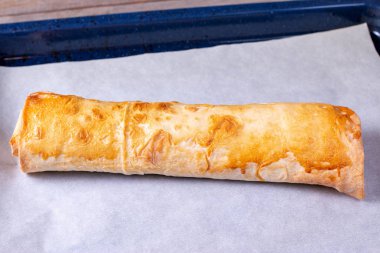 Elma strudel pişirme için fırın tepsisi